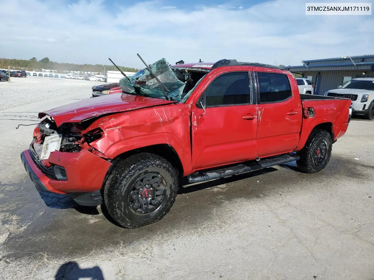 3TMCZ5ANXJM171119 2018 Toyota Tacoma Double Cab