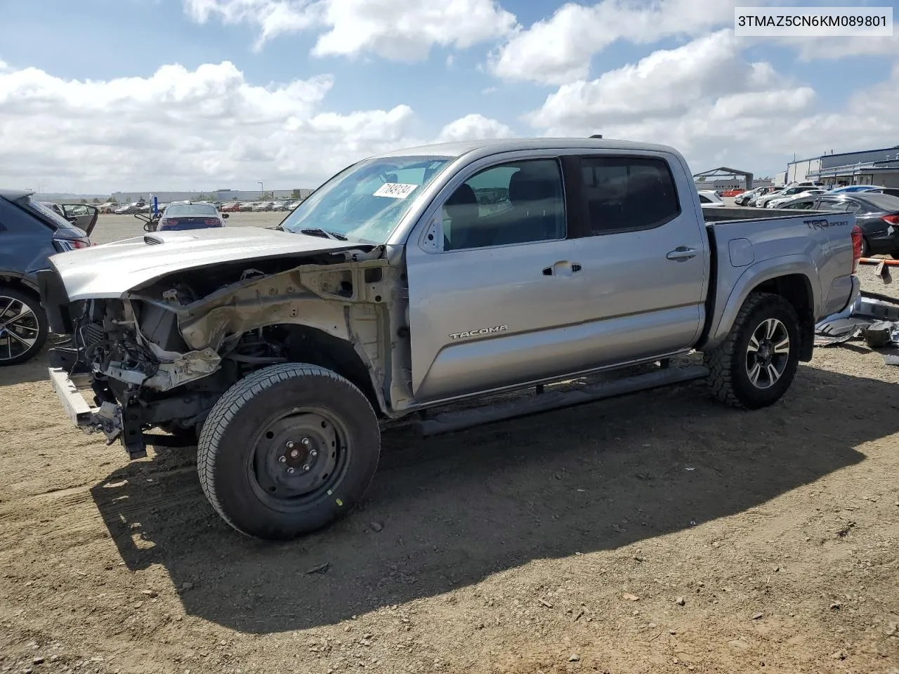 3TMAZ5CN6KM089801 2019 Toyota Tacoma Double Cab