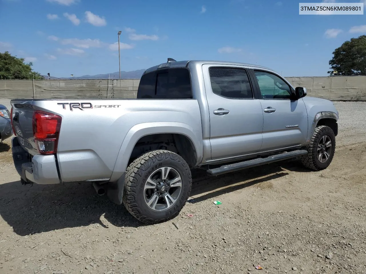 3TMAZ5CN6KM089801 2019 Toyota Tacoma Double Cab