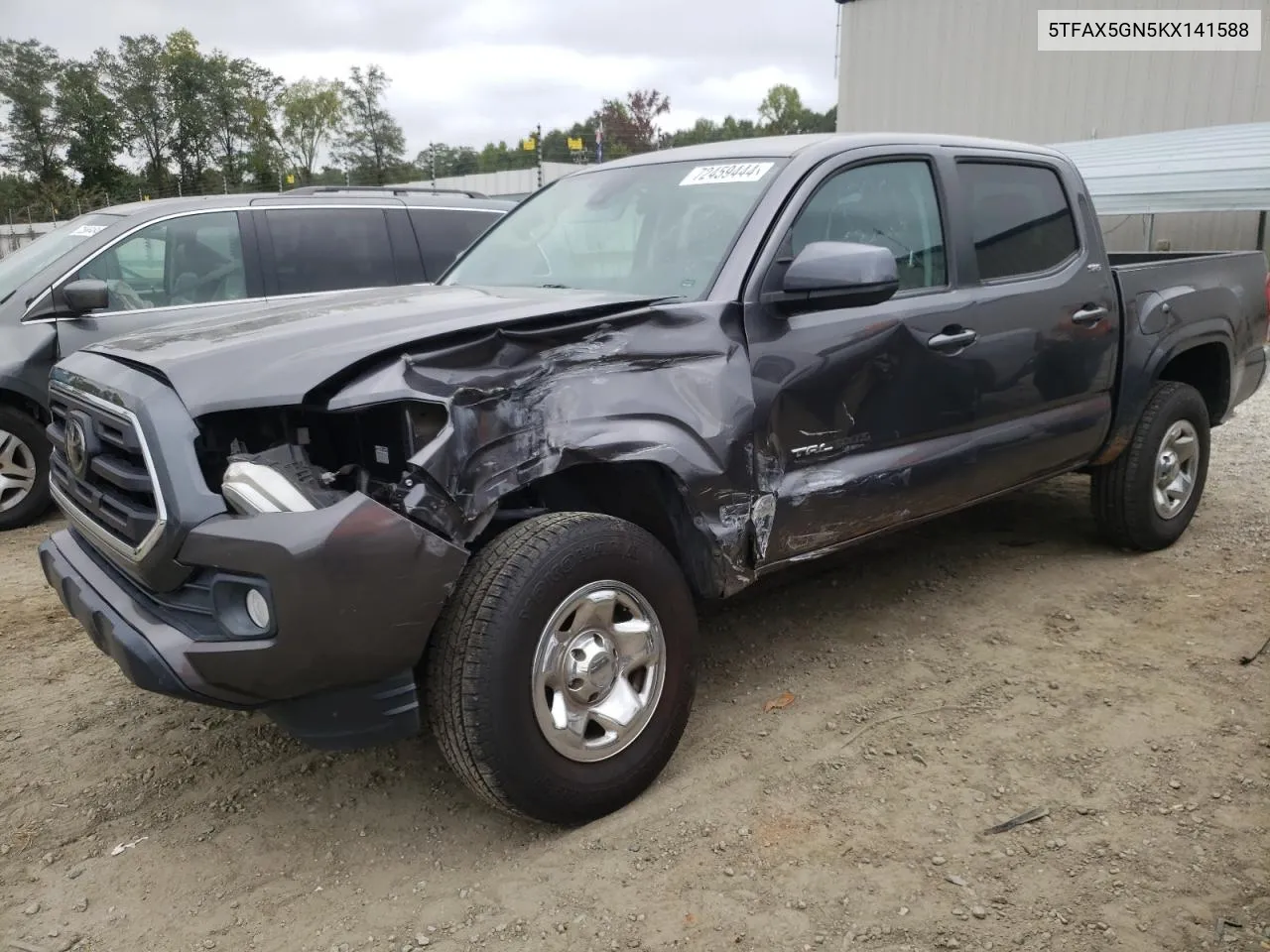 2019 Toyota Tacoma Double Cab VIN: 5TFAX5GN5KX141588 Lot: 72459444