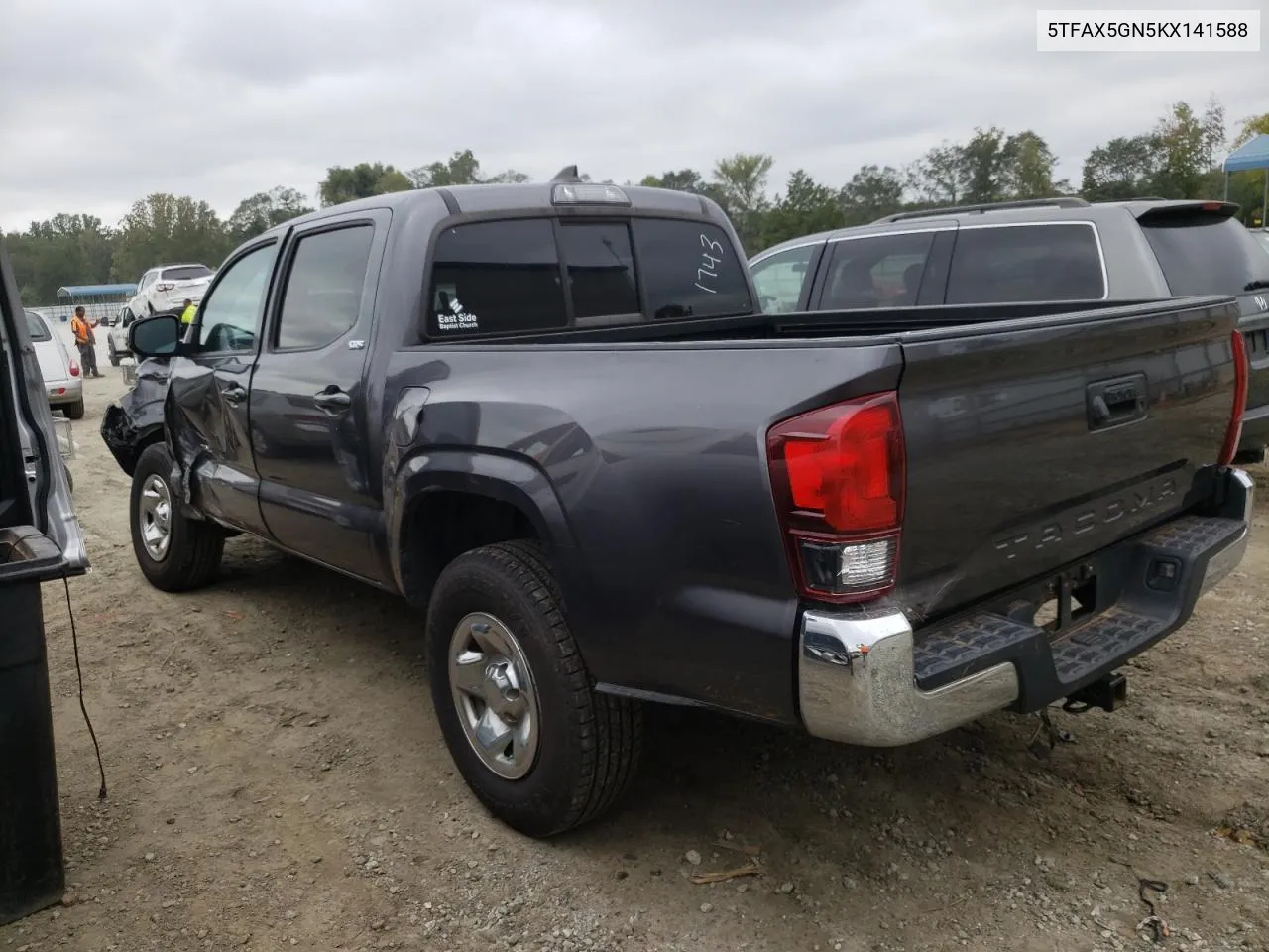 2019 Toyota Tacoma Double Cab VIN: 5TFAX5GN5KX141588 Lot: 72459444