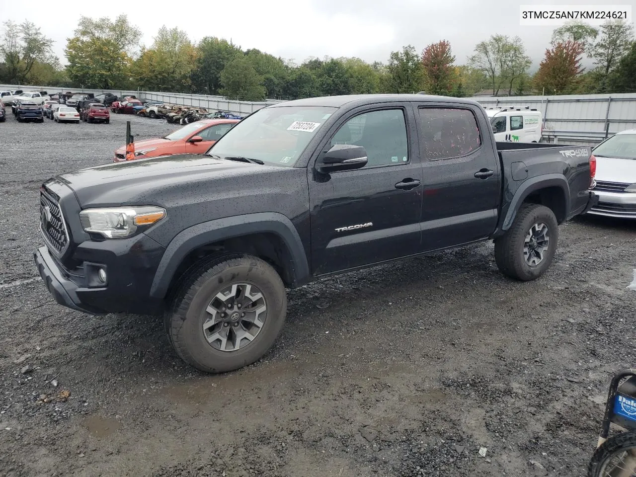 2019 Toyota Tacoma Double Cab VIN: 3TMCZ5AN7KM224621 Lot: 72537224