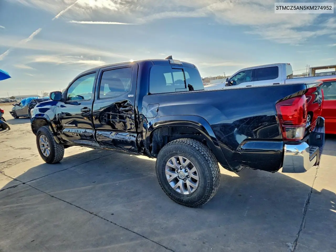 3TMCZ5AN5KM274952 2019 Toyota Tacoma Double Cab