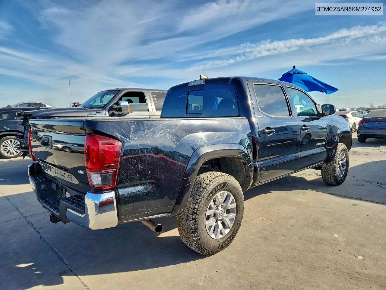 3TMCZ5AN5KM274952 2019 Toyota Tacoma Double Cab