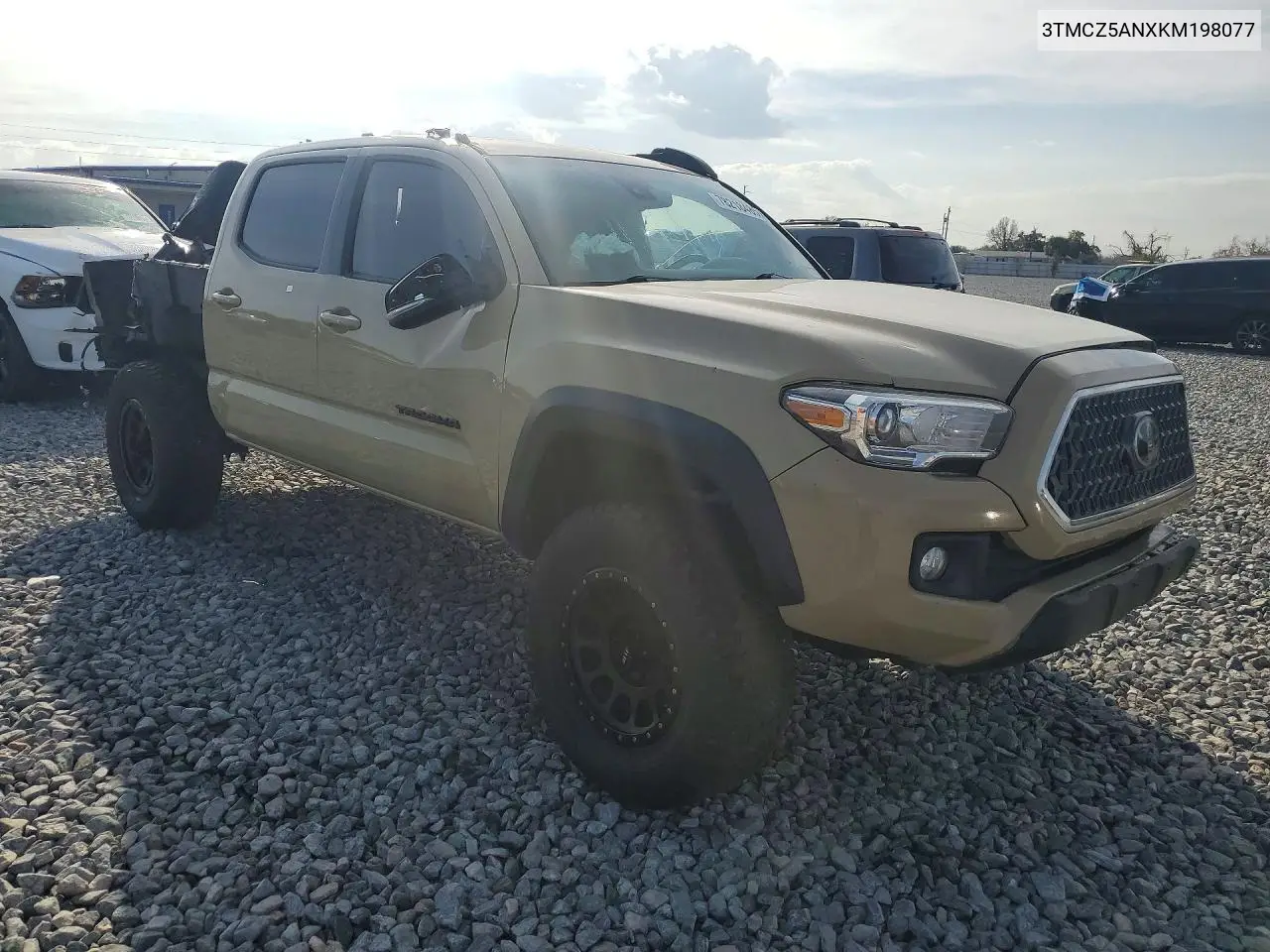 3TMCZ5ANXKM198077 2019 Toyota Tacoma Double Cab