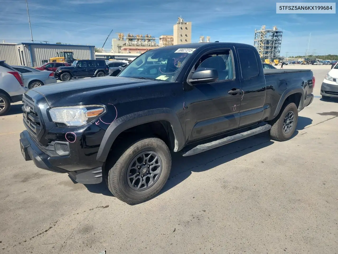 5TFSZ5AN6KX199684 2019 Toyota Tacoma Access Cab