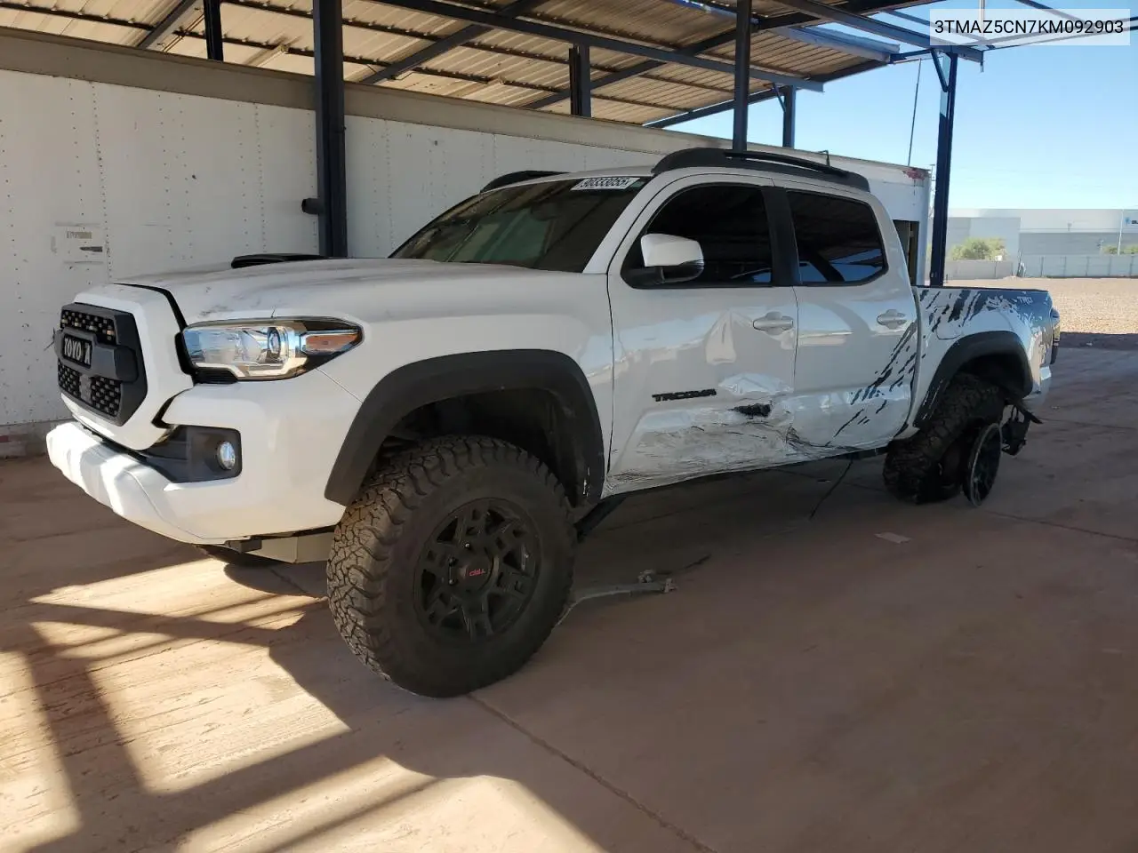3TMAZ5CN7KM092903 2019 Toyota Tacoma Double Cab