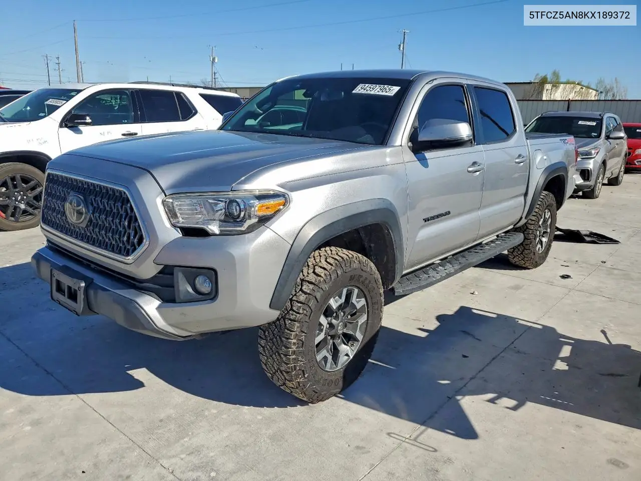 5TFCZ5AN8KX189372 2019 Toyota Tacoma Double Cab