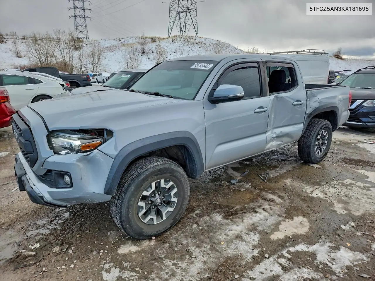5TFCZ5AN3KX181695 2019 Toyota Tacoma Double Cab