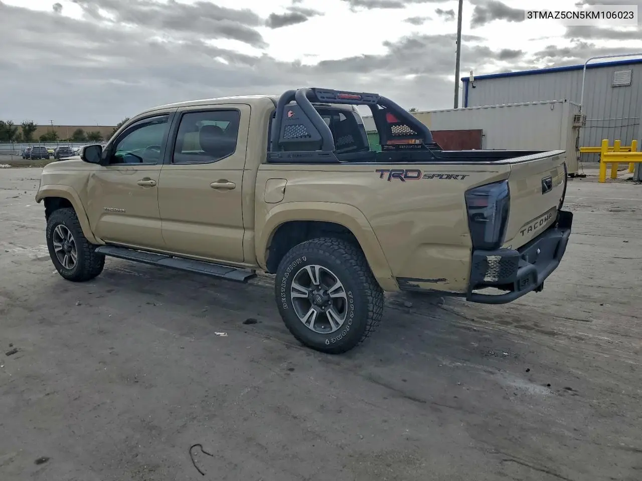 3TMAZ5CN5KM106023 2019 Toyota Tacoma Double Cab