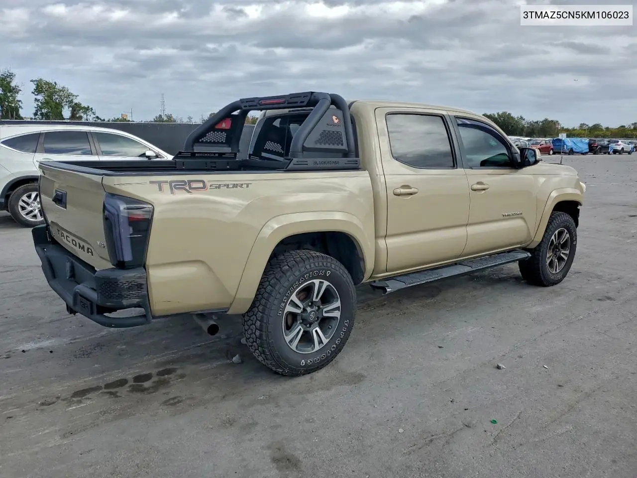 3TMAZ5CN5KM106023 2019 Toyota Tacoma Double Cab