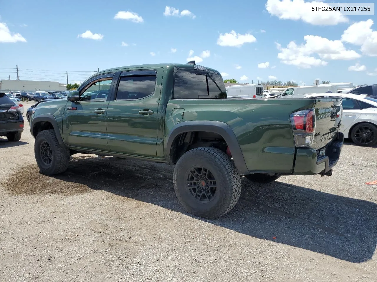 5TFCZ5AN1LX217255 2020 Toyota Tacoma Double Cab