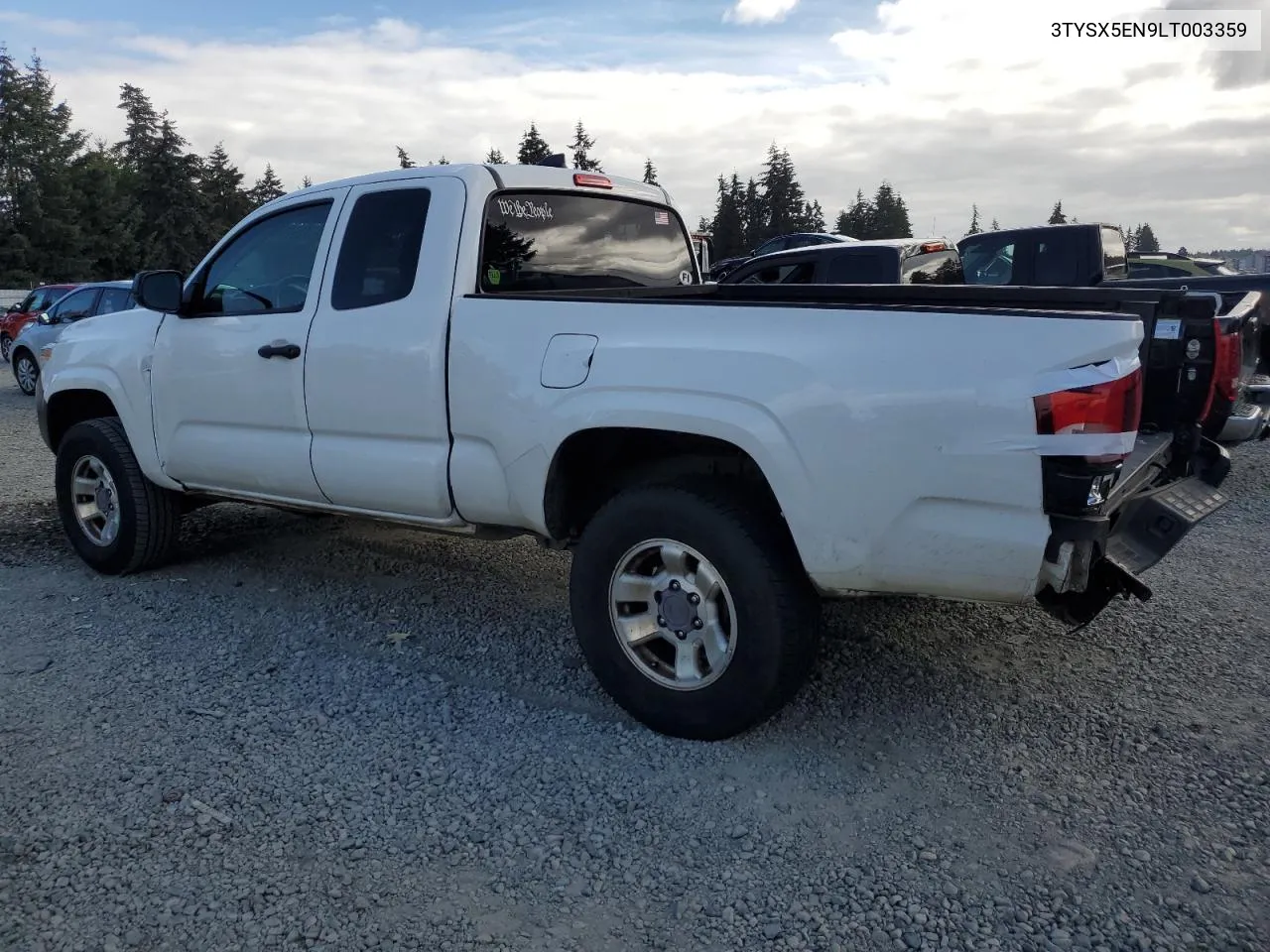 3TYSX5EN9LT003359 2020 Toyota Tacoma Access Cab