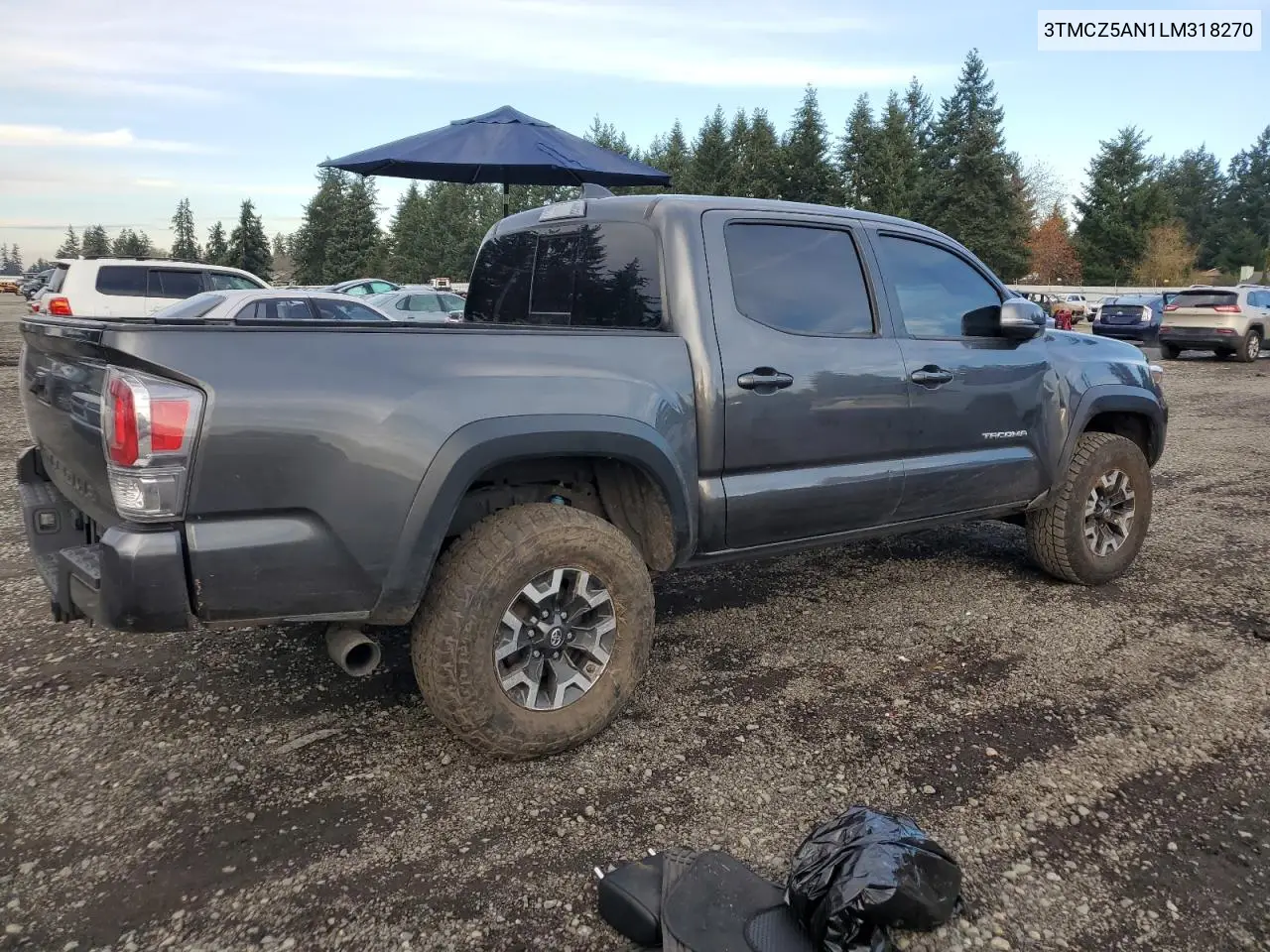 3TMCZ5AN1LM318270 2020 Toyota Tacoma Double Cab