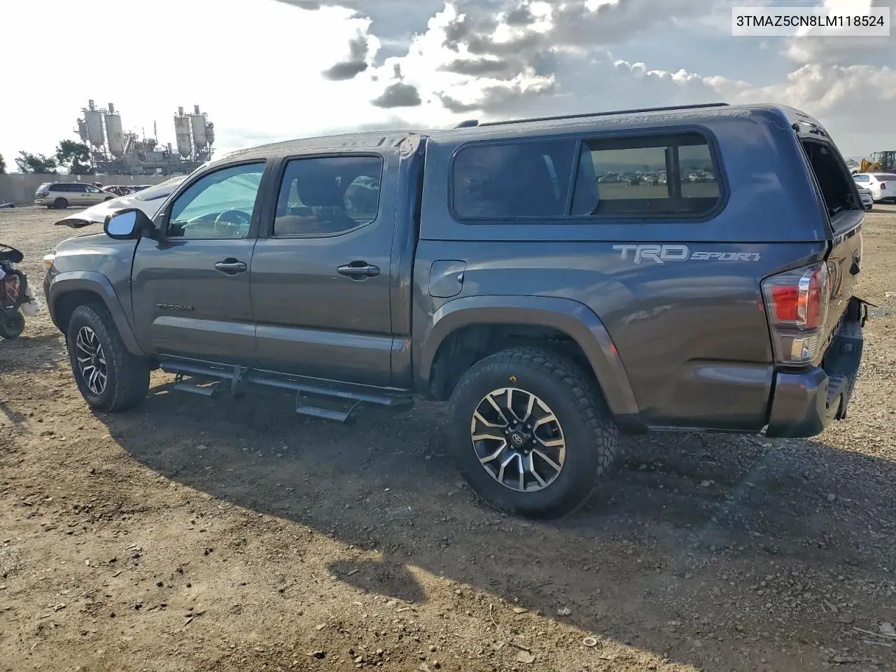 3TMAZ5CN8LM118524 2020 Toyota Tacoma Double Cab