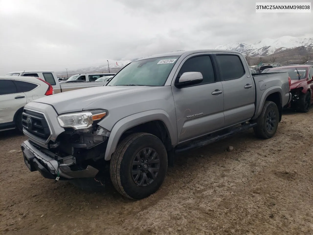 2021 Toyota Tacoma Double Cab VIN: 3TMCZ5ANXMM398038 Lot: 41423784