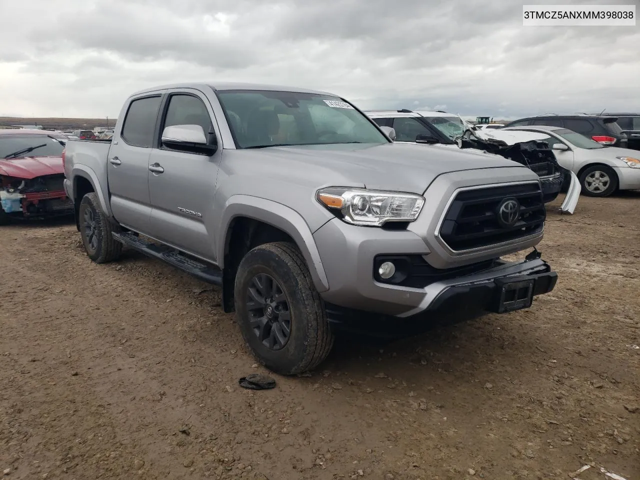 3TMCZ5ANXMM398038 2021 Toyota Tacoma Double Cab