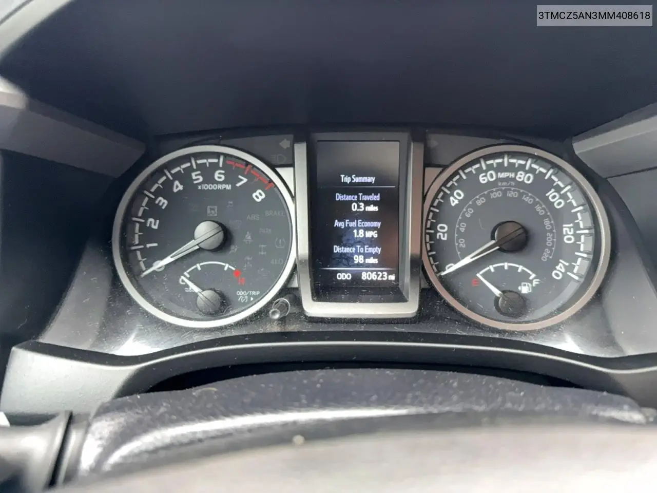 3TMCZ5AN3MM408618 2021 Toyota Tacoma Trd Off-Road