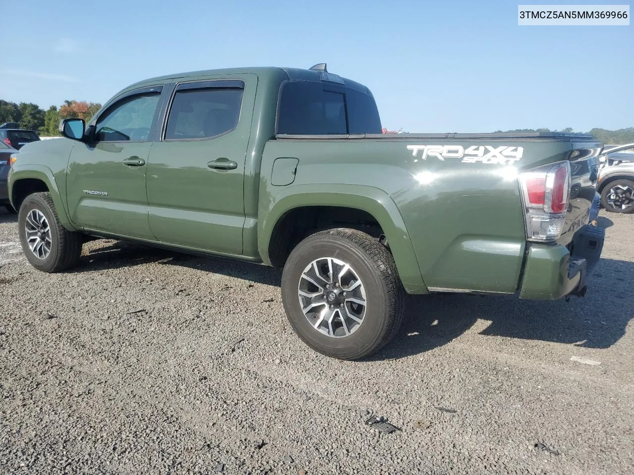 3TMCZ5AN5MM369966 2021 Toyota Tacoma Double Cab