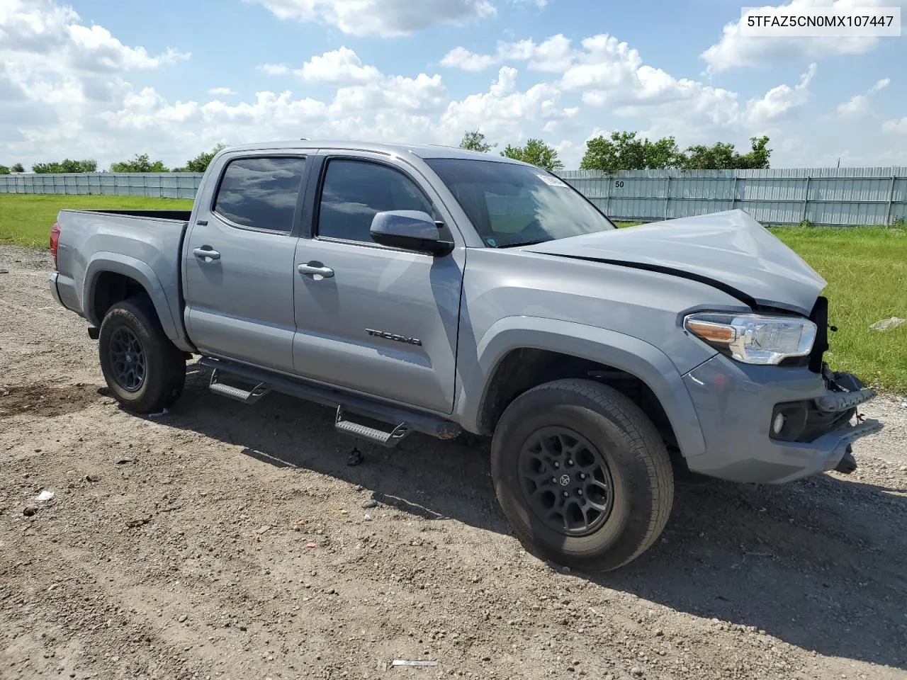 5TFAZ5CN0MX107447 2021 Toyota Tacoma Double Cab