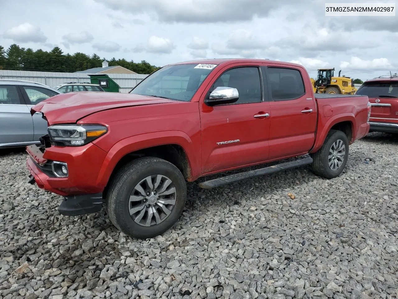 2021 Toyota Tacoma Double Cab VIN: 3TMGZ5AN2MM402987 Lot: 72437454