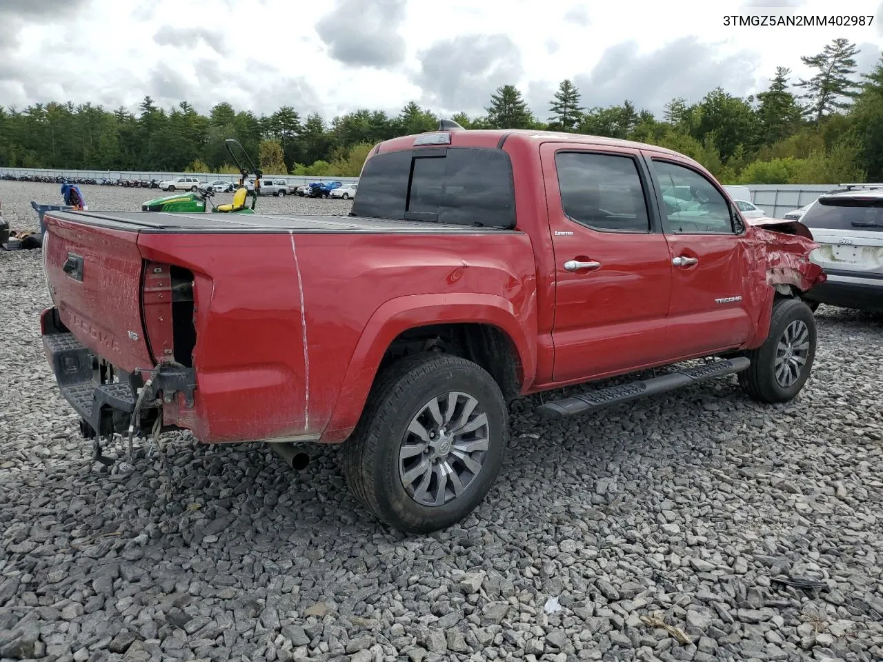 2021 Toyota Tacoma Double Cab VIN: 3TMGZ5AN2MM402987 Lot: 72437454