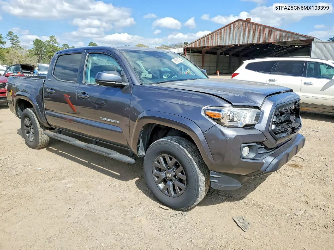 5TFAZ5CN6MX103399 2021 Toyota Tacoma Sr5 V6