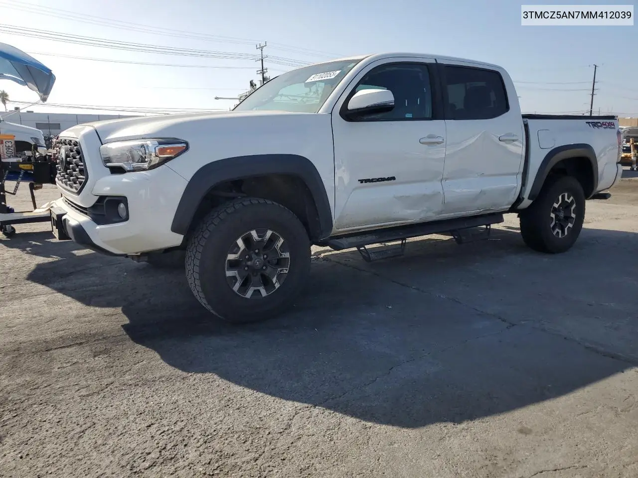 3TMCZ5AN7MM412039 2021 Toyota Tacoma Double Cab