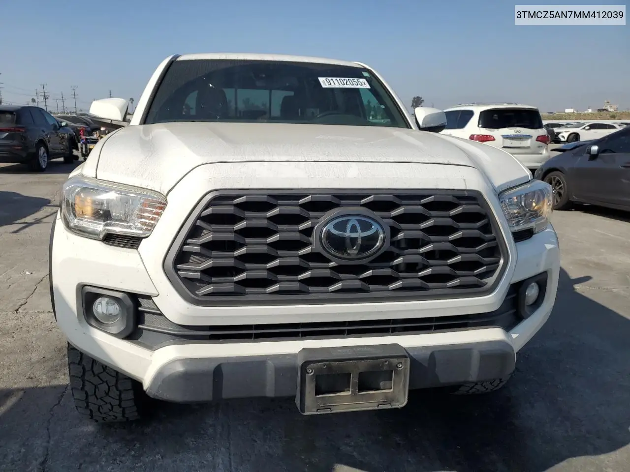 3TMCZ5AN7MM412039 2021 Toyota Tacoma Double Cab