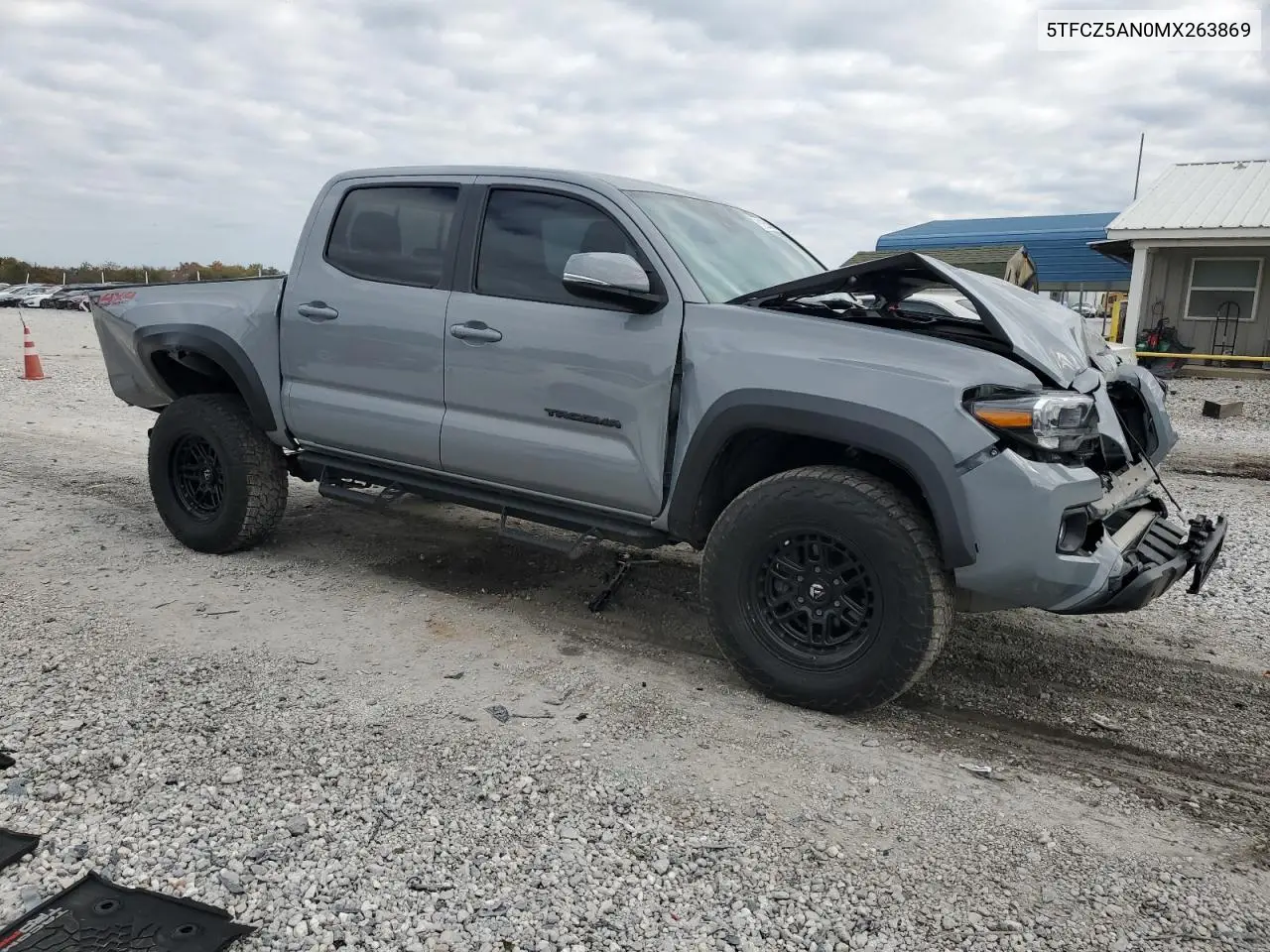 5TFCZ5AN0MX263869 2021 Toyota Tacoma Double Cab