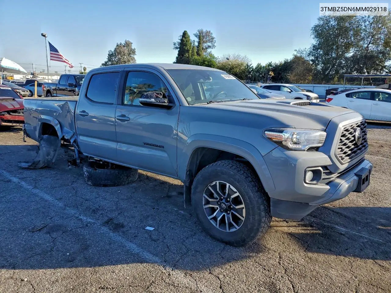 3TMBZ5DN6MM029118 2021 Toyota Tacoma Double Cab