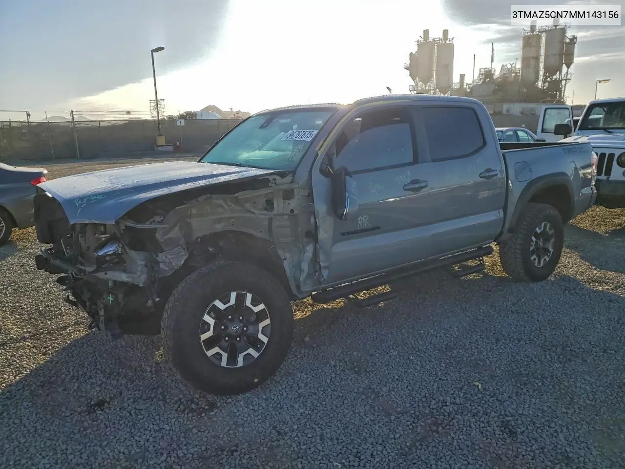 3TMAZ5CN7MM143156 2021 Toyota Tacoma Double Cab