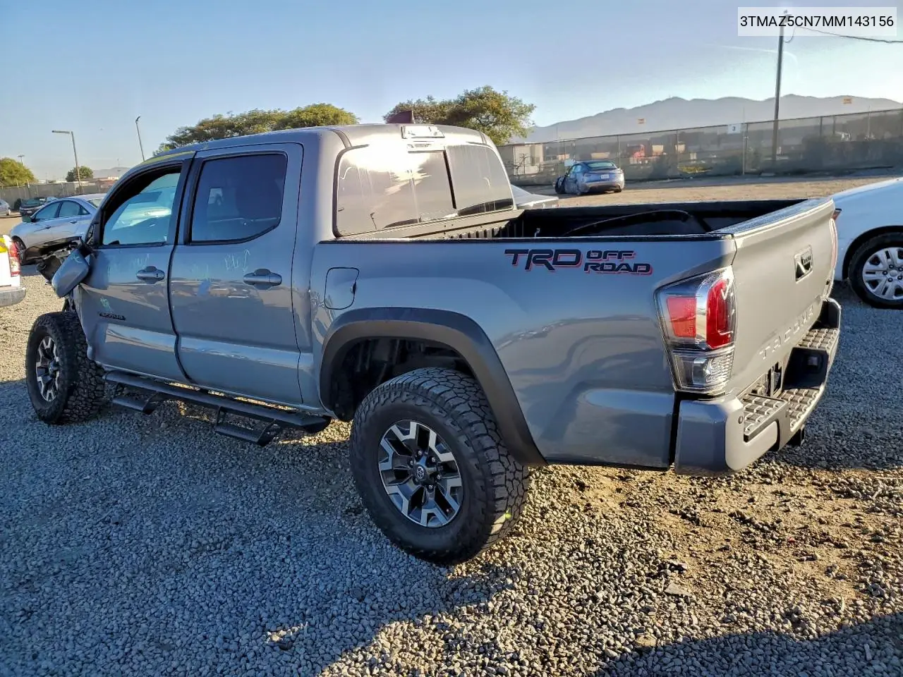 3TMAZ5CN7MM143156 2021 Toyota Tacoma Double Cab