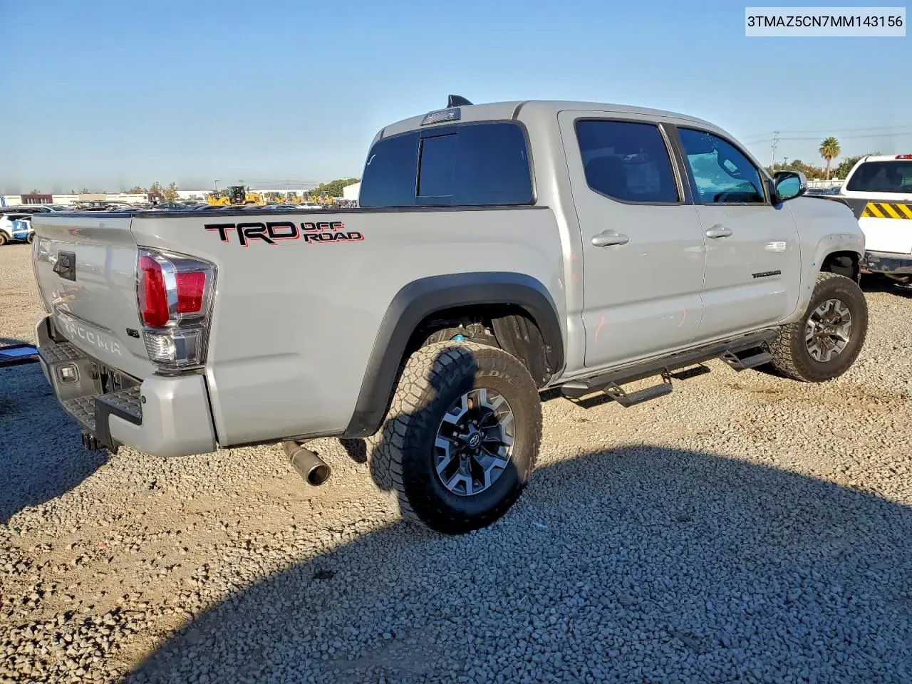 3TMAZ5CN7MM143156 2021 Toyota Tacoma Double Cab