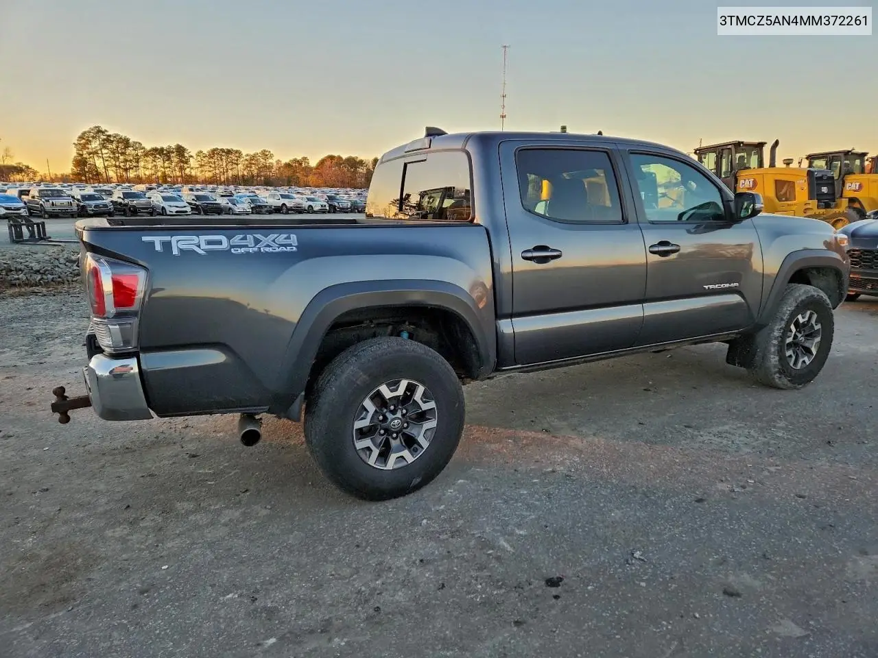 3TMCZ5AN4MM372261 2021 Toyota Tacoma Double Cab