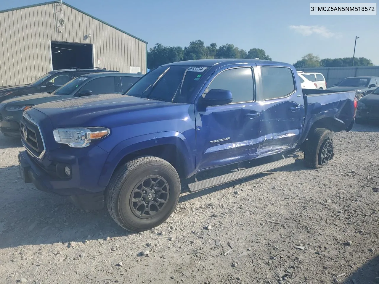 3TMCZ5AN5NM518572 2022 Toyota Tacoma Double Cab