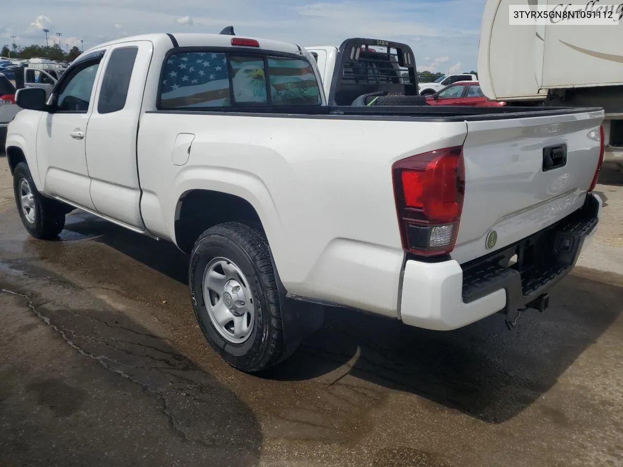 3TYRX5GN8NT051112 2022 Toyota Tacoma Access Cab