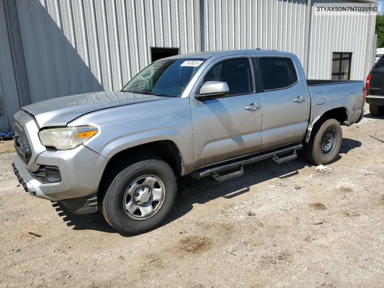 3TYAX5GN7NT035982 2022 Toyota Tacoma Double Cab