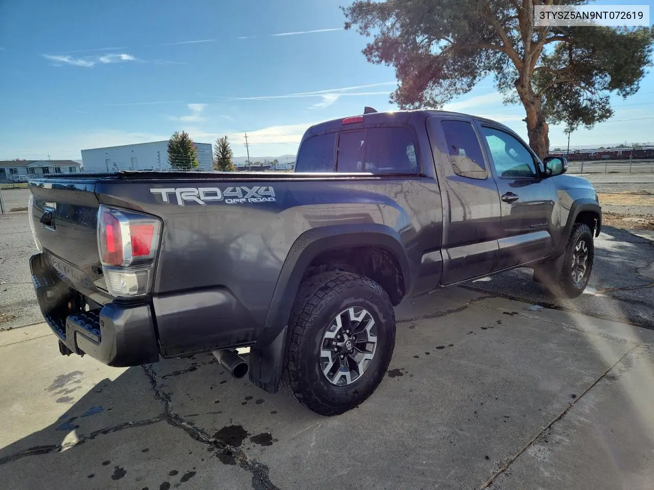 3TYSZ5AN9NT072619 2022 Toyota Tacoma Access Cab