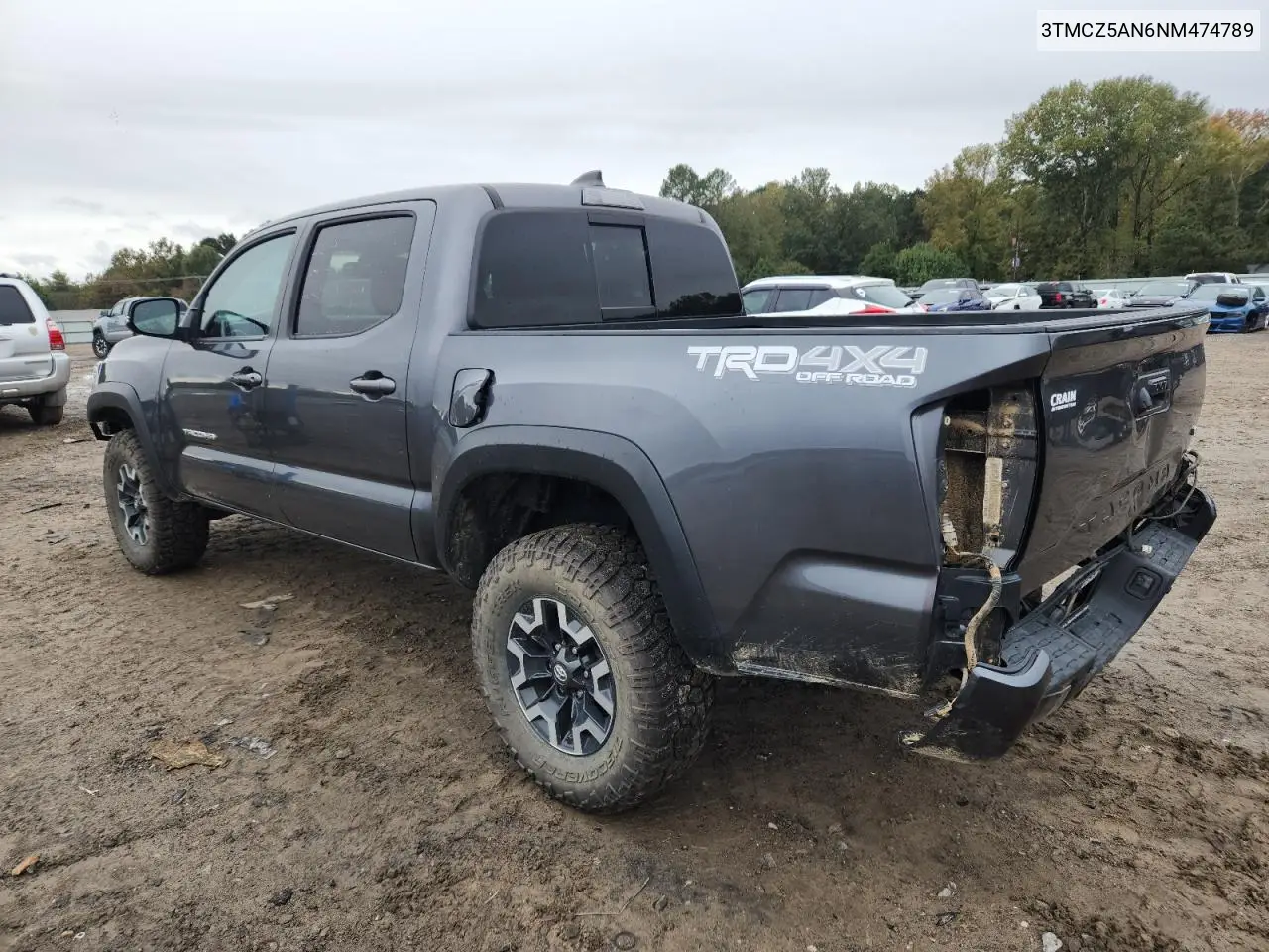 3TMCZ5AN6NM474789 2022 Toyota Tacoma Double Cab