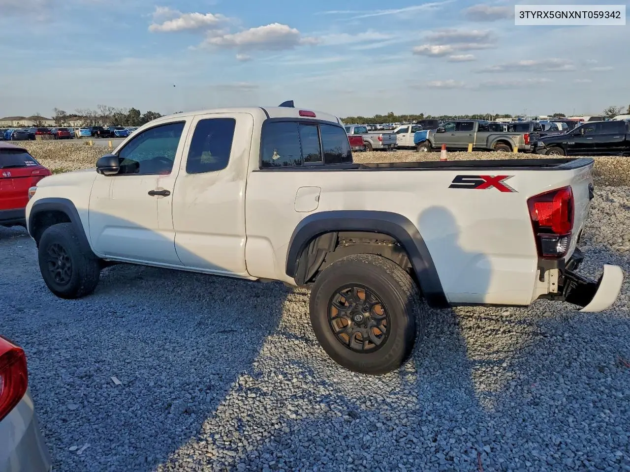 3TYRX5GNXNT059342 2022 Toyota Tacoma Access Cab