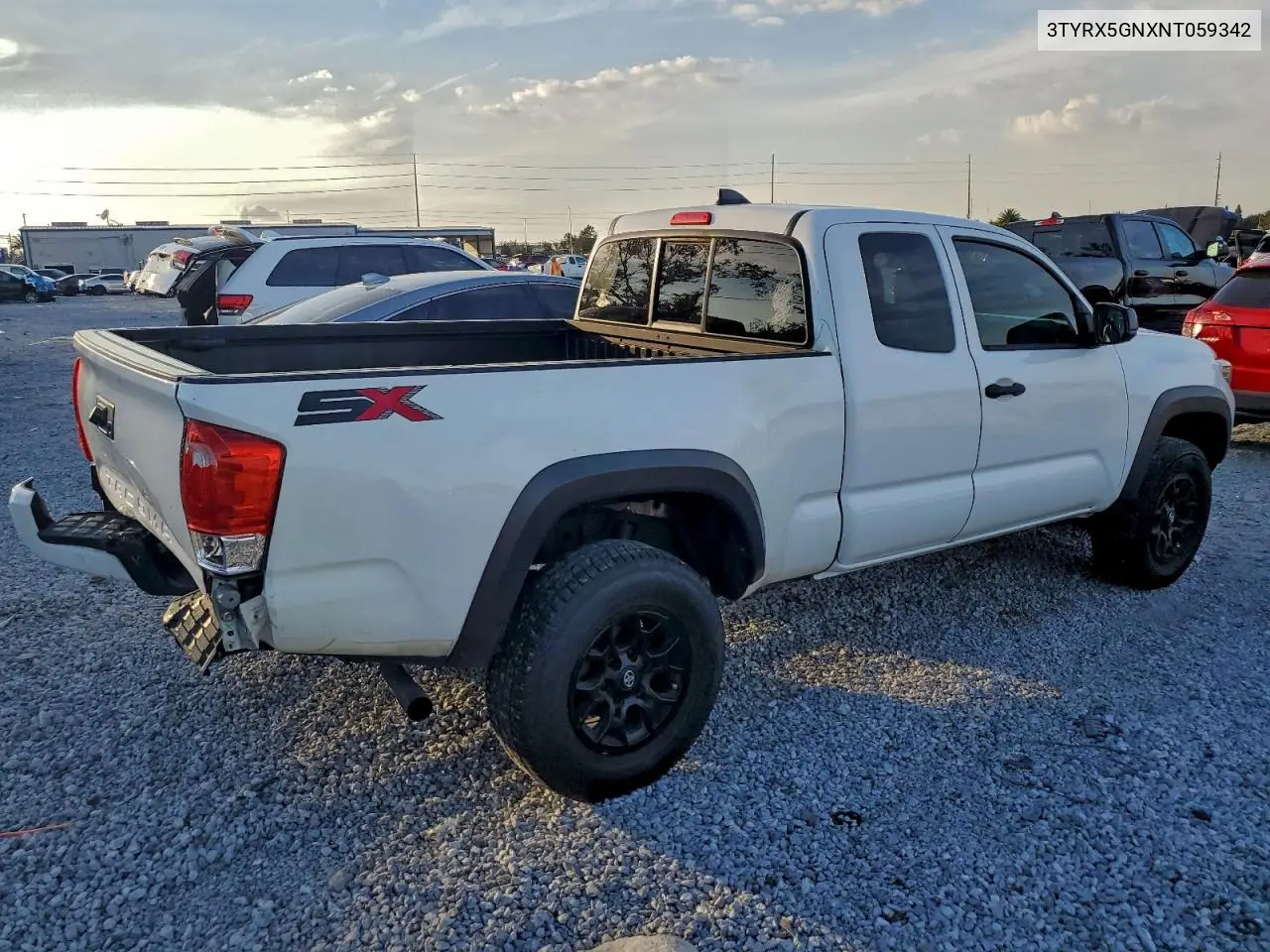 3TYRX5GNXNT059342 2022 Toyota Tacoma Access Cab