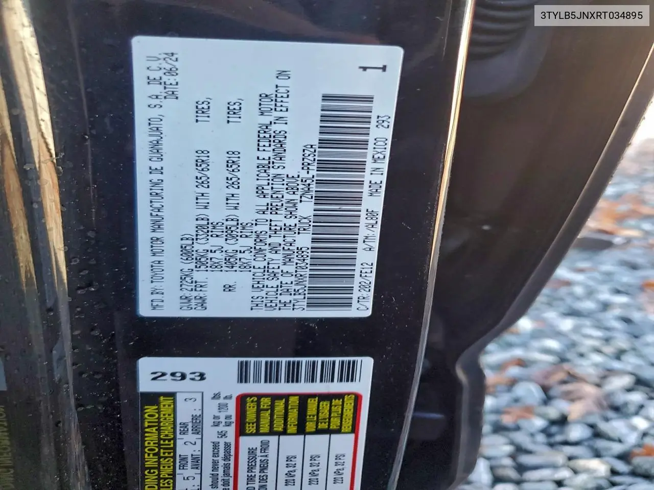 3TYLB5JNXRT034895 2024 Toyota Tacoma Double Cab