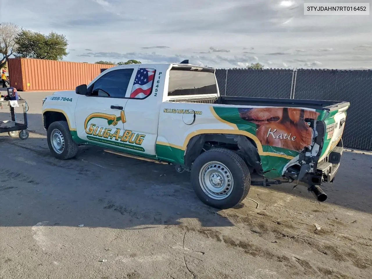 3TYJDAHN7RT016452 2024 Toyota Tacoma Xtracab