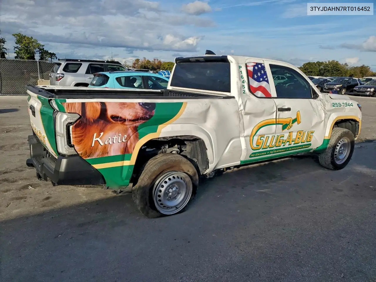 3TYJDAHN7RT016452 2024 Toyota Tacoma Xtracab