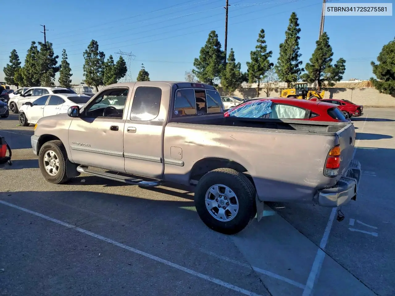 5TBRN34172S275581 2002 Toyota Tundra Access Cab Sr5