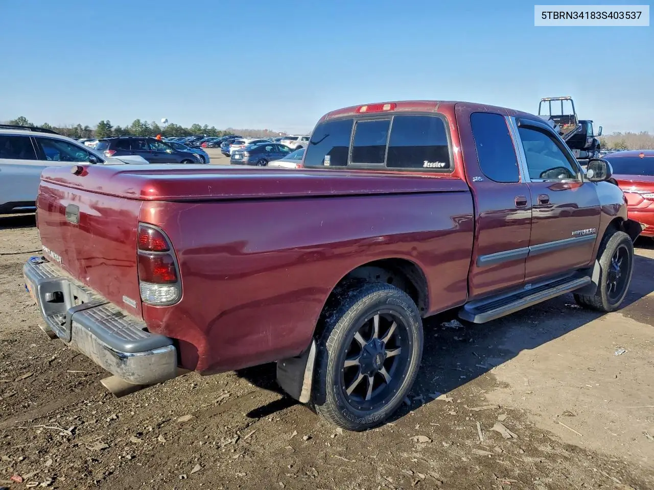 5TBRN34183S403537 2003 Toyota Tundra Access Cab Sr5