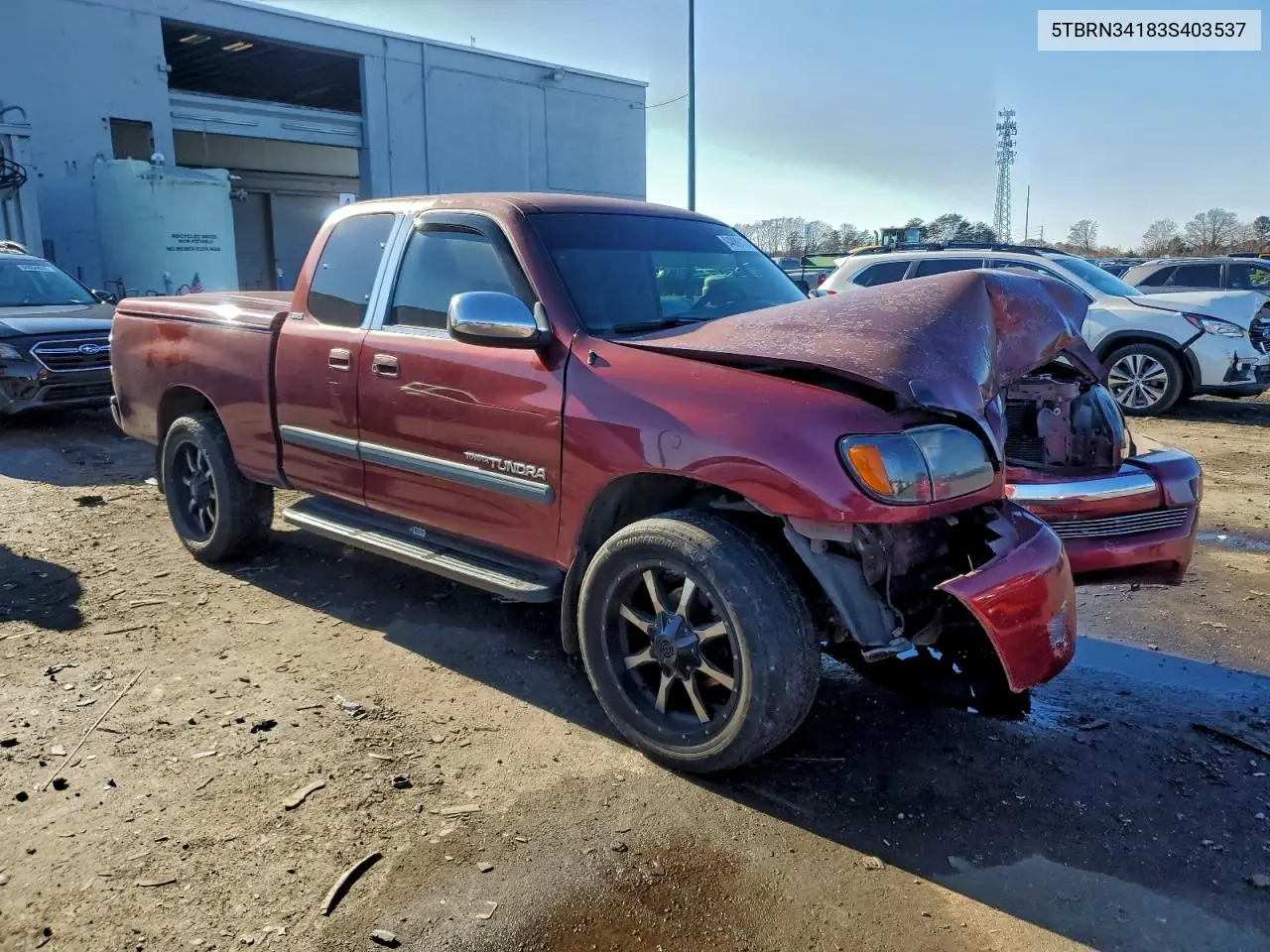 5TBRN34183S403537 2003 Toyota Tundra Access Cab Sr5