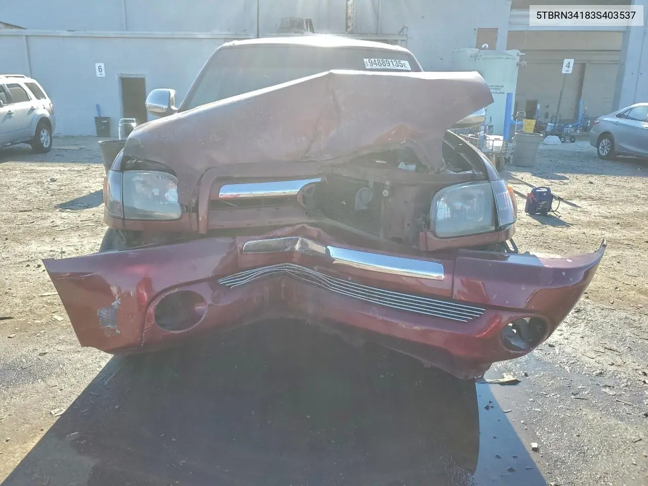 5TBRN34183S403537 2003 Toyota Tundra Access Cab Sr5