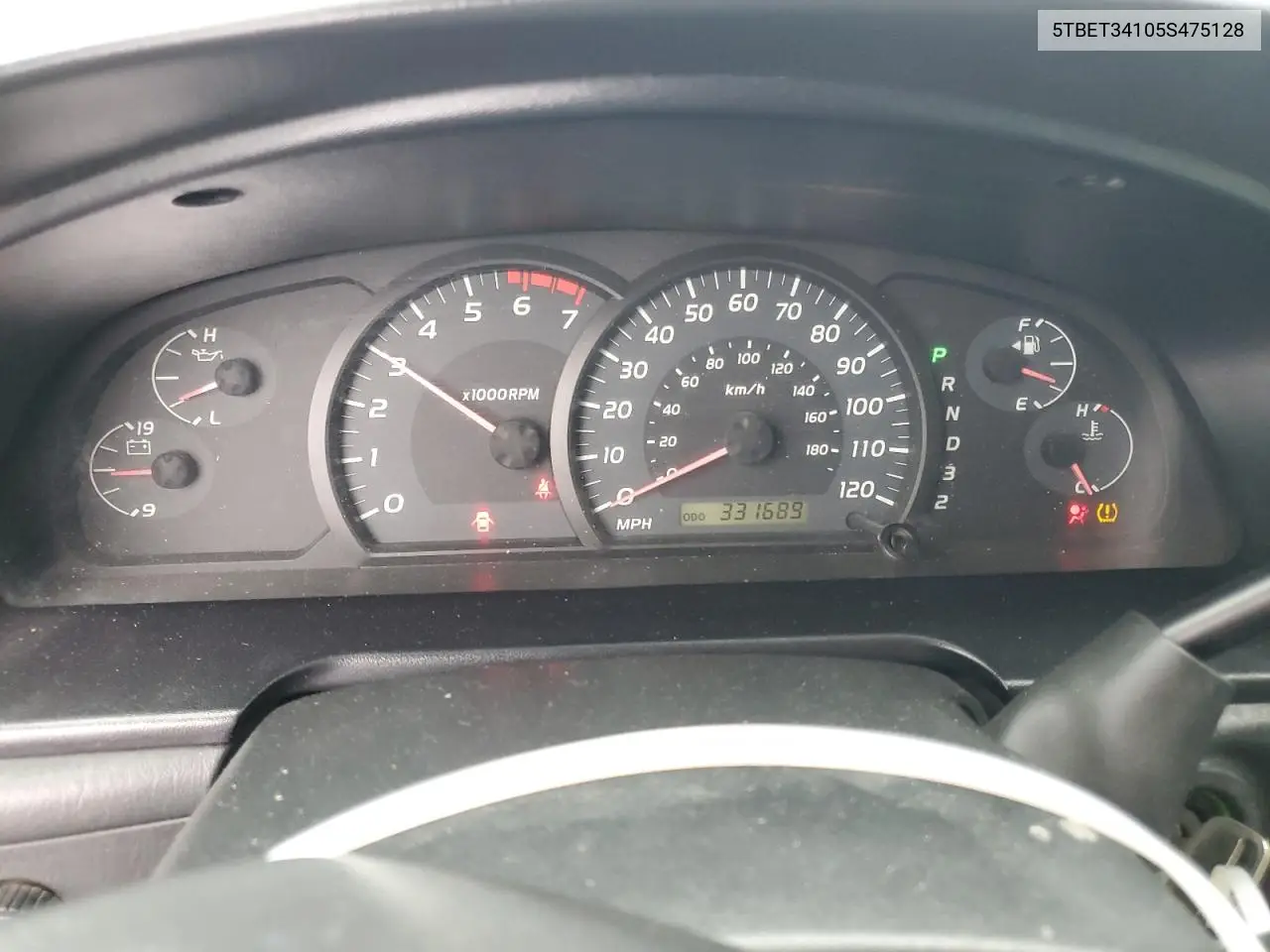 5TBET34105S475128 2005 Toyota Tundra Double Cab Sr5